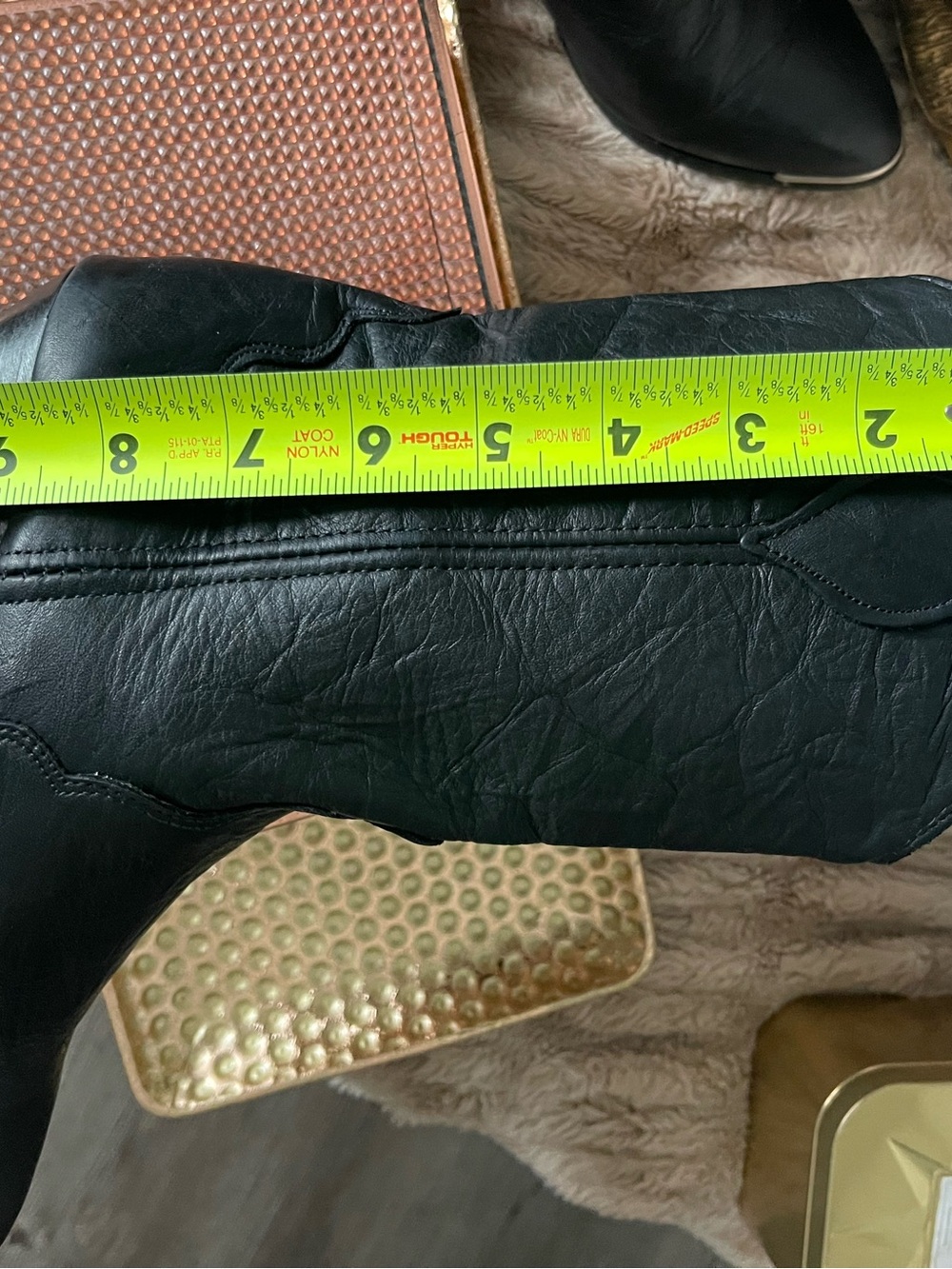 Dingo Amsterdam Black Leather Slouch Boots - Picture 10 of 11